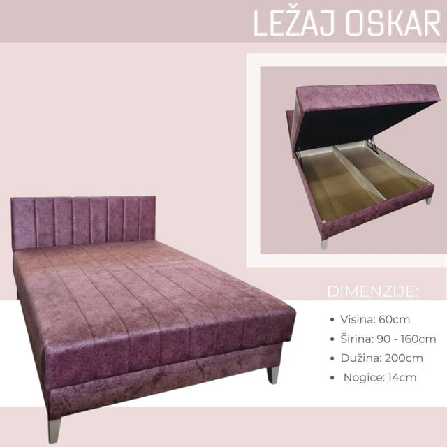 robna kuca stanojcic mmp Francuski ležaj Oskar
